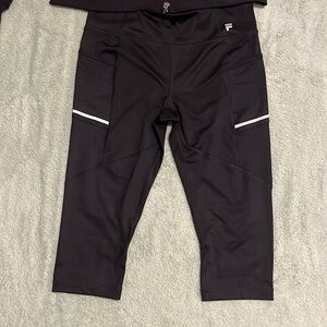 2 peice black Fila active wear